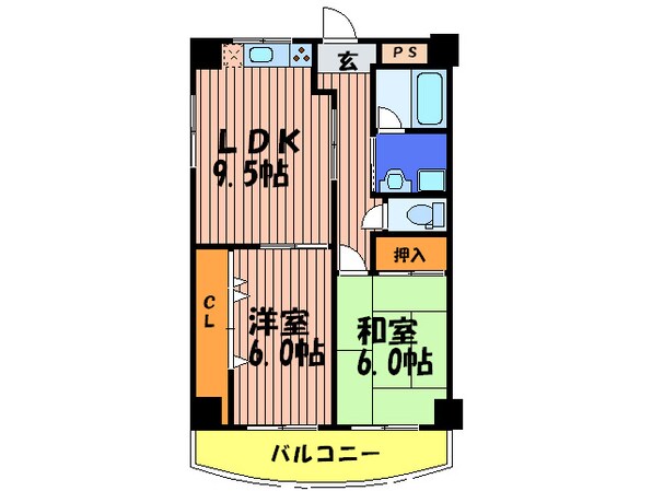 メゾン・メルベイユの物件間取画像